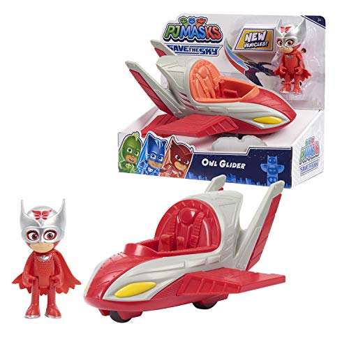 PJ Masks 95822 Save The Sky Owl Planeador, multicolor, 7,62 cm