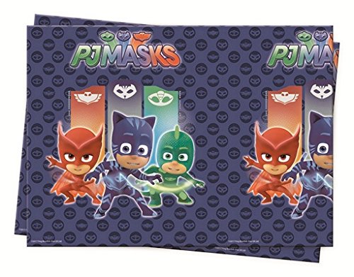 PJ Masks - Kit n.° 16 Cdc - (16 platos, 16 vasos, 20 servilletas y 1 mantel)