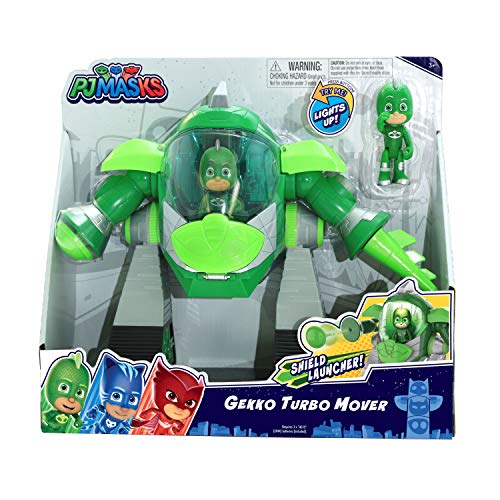 PJ Masks- Robot Turbo Movers Gekko, buhita, Color Verde (Bandai JP95508)