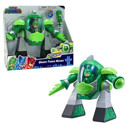 PJ Masks- Robot Turbo Movers Gekko, buhita, Color Verde (Bandai JP95508)