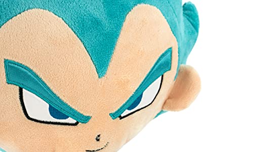 Play by Play Dragon Ball Super- Peluches de los Protagonistas de Bola de Dragón, Goku, Piccolo, Vegeta, Beerus, Monstruo Buu - Calidad Super Soft (23-27cm, Vegeta Super Saiyan)