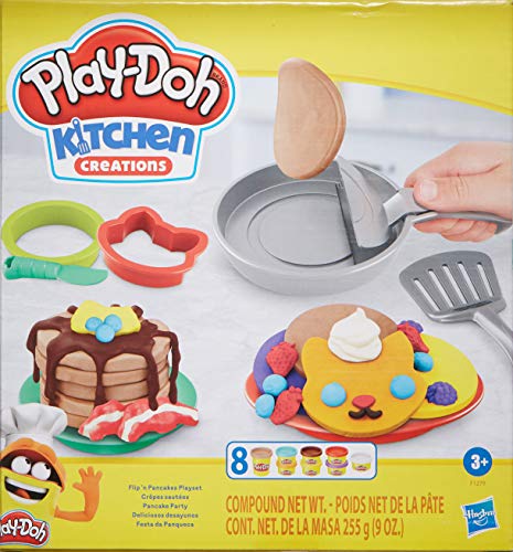 Play-Doh Set Divertido Desayuno, niños a Partir de 3 años con 8 Colores, 14 Piezas