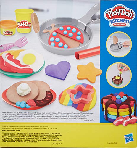 Play-Doh Set Divertido Desayuno, niños a Partir de 3 años con 8 Colores, 14 Piezas