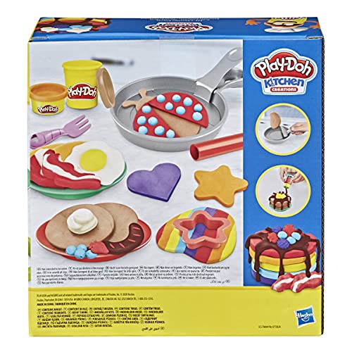 Play-Doh Set Divertido Desayuno, niños a Partir de 3 años con 8 Colores, 14 Piezas