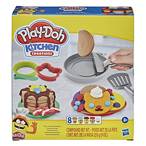 Play-Doh Set Divertido Desayuno, niños a Partir de 3 años con 8 Colores, 14 Piezas