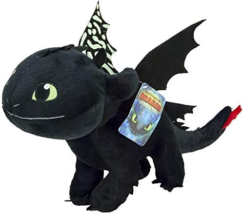 playbyplay Dragons, como Entrenar a tu dragón 3 - Peluche Desdentao 40 Cm Brilla en la Oscuridad - 760017684-1 Marca: playbyplay