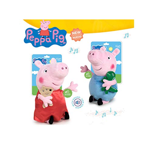 Playbyplay Peppa Pig Peluche con Sonido 27cm-2mod, Color Variado (760018600)