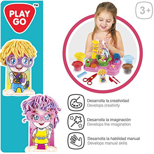 PlayGo - Plastilina para niños juego de plastilina peluquería playgo (46632)