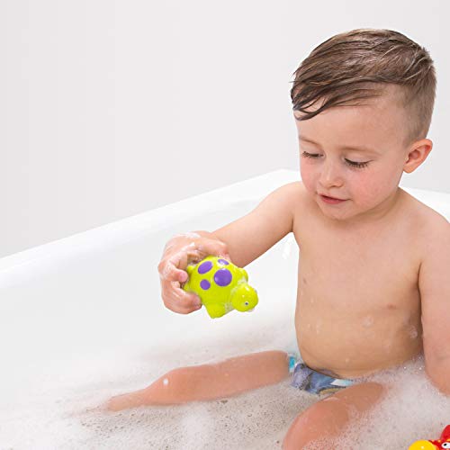 Playgro Juguete de Baño 4 Amigos con Red de Almacenamiento, Totalmente Sellado, Impermeable-Sin Suciedad, Juguete para el Bebé Durante el Baño, a Partir de 6 Meses, Sin BPA, 40223, Multicolor