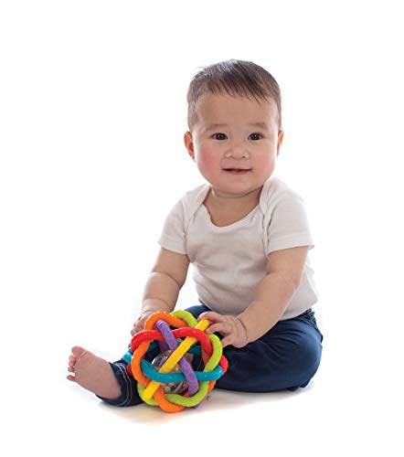 Playgro Pelota de Formas Juguetes de Bebe Colores, Multicolor, 1 Unidad (Paquete de 1) (40133)