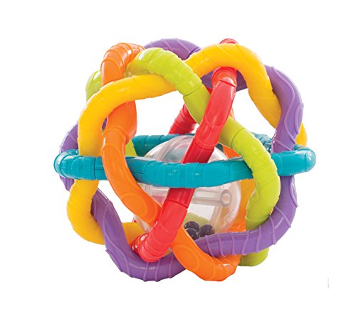 Playgro Pelota de Formas Juguetes de Bebe Colores, Multicolor, 1 Unidad (Paquete de 1) (40133)