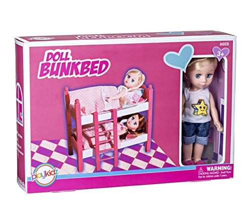 Playkidz muñeca Cama Doble Juego: pretenda Jugar Mini Blonde Doll