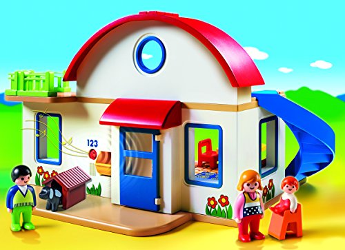 PLAYMOBIL 1.2.3-1.2.3 casa Moderna, 39.9 x 30.0 x 15.0 (6784)