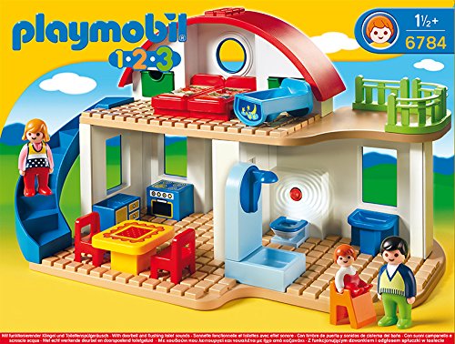 PLAYMOBIL 1.2.3-1.2.3 casa Moderna, 39.9 x 30.0 x 15.0 (6784)