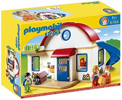 PLAYMOBIL 1.2.3-1.2.3 casa Moderna, 39.9 x 30.0 x 15.0 (6784)