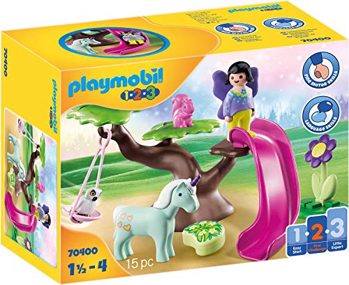 PLAYMOBIL 1.2.3 70400 Parque infantil Hada, De 1,5 a 4 años