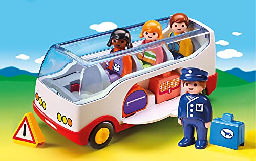 Playmobil 1.2.3 Airport Shuttle Bus - Kits de figuras de juguete para niños (1,5 año(s), Multicolor, Niño/niña, 200 mm, 90 mm, 80 mm)