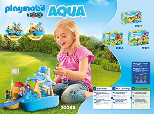 PLAYMOBIL-1.2.3 Aqua 70268 Carrusel Acuático, A partir de 2 años