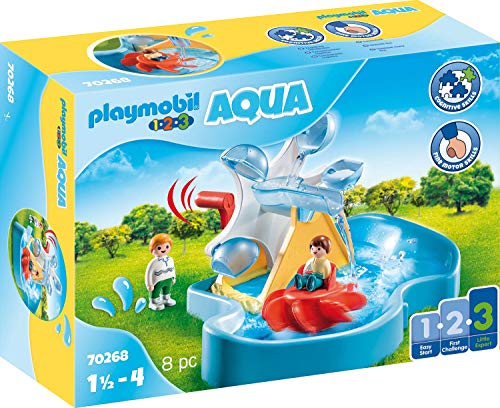 PLAYMOBIL-1.2.3 Aqua 70268 Carrusel Acuático, A partir de 2 años