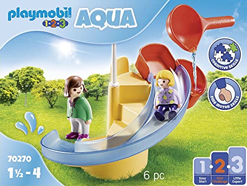 PLAYMOBIL 1.2.3 Aqua, 70270 Tobogán acuático, De 1,5 a 4 años