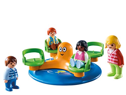 PLAYMOBIL- 1.2.3 Carrusel Infantil Juguete, Multicolor (geobra Brandstätter 9379)