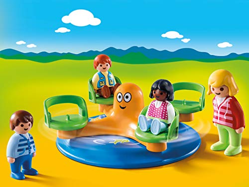 PLAYMOBIL- 1.2.3 Carrusel Infantil Juguete, Multicolor (geobra Brandstätter 9379)