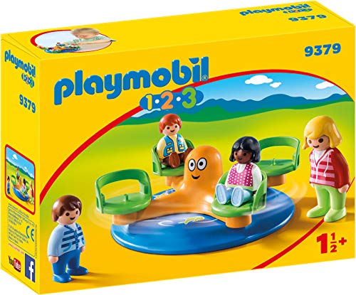 PLAYMOBIL- 1.2.3 Carrusel Infantil Juguete, Multicolor (geobra Brandstätter 9379)