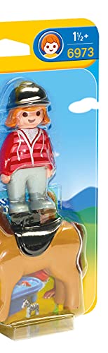 Playmobil 1.2.3 Jinete con Caballo 6973