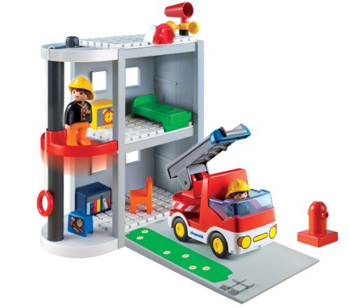 PLAYMOBIL - 1.2.3 Parque de Bomberos maletín (6777)