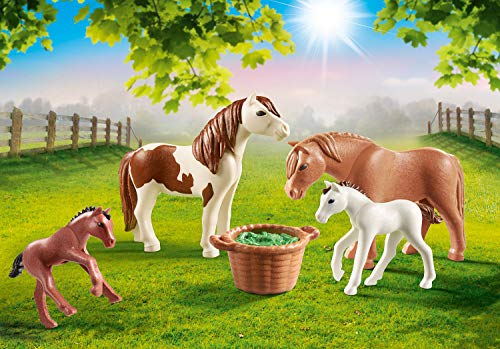 Playmobil 70682A Juguete Familia de Ponys