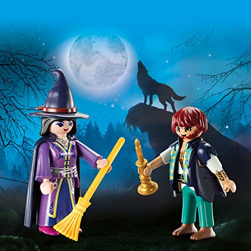 Playmobil 9309 Halloween Loup-Garou y bruja Playset