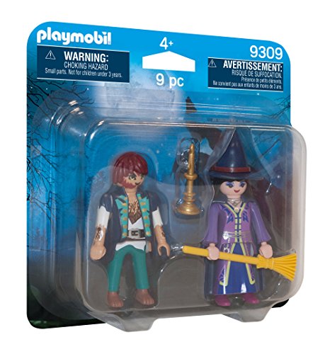 Playmobil 9309 Halloween Loup-Garou y bruja Playset