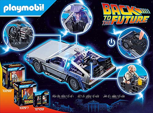 PLAYMOBIL Back to The Future 70317 Delorean + 70459 Marty McFly y Dr. E