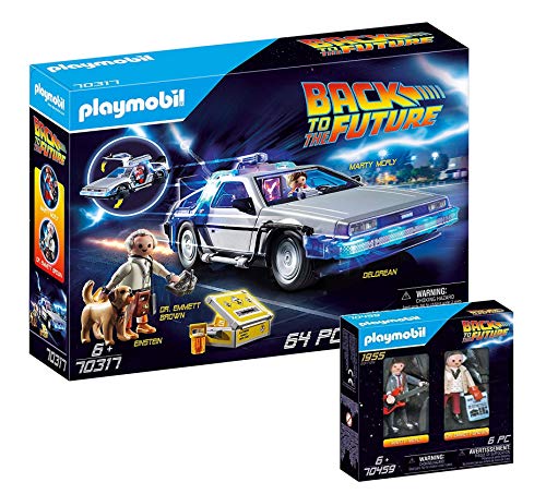 PLAYMOBIL Back to The Future 70317 Delorean + 70459 Marty McFly y Dr. E