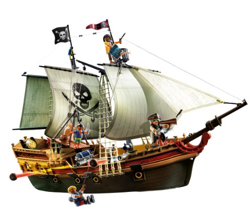 PLAYMOBIL - Barco Pirata de Ataque, Set de Juego (5135)