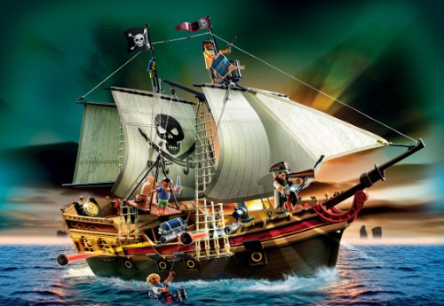 PLAYMOBIL - Barco Pirata de Ataque, Set de Juego (5135)