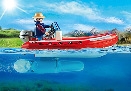 PLAYMOBIL - Bote Hinchable con exploradores (55590)