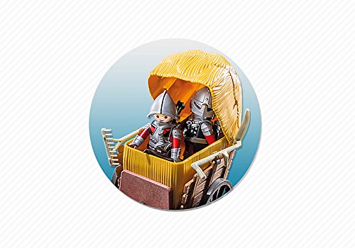 PLAYMOBIL Caballeros - Playset con Figuras del halcón con carruaje de Camuflaje (6005)