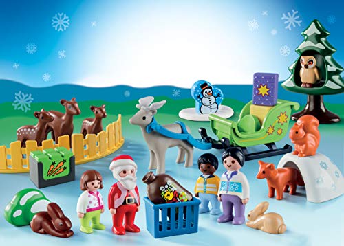 PLAYMOBIL Calendario de Adviento 9391 Navidad en el Bosque, A partir de 1,5 años