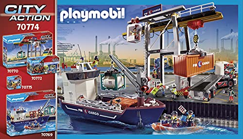 PLAYMOBIL City Action 70774 Fabricante de contenedores, A partir de 4 años