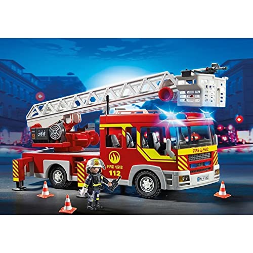 Playmobil City Action Ladder Unit with Lights and Sound vehículo de juguete - Vehículos de juguete (Multicolor, 5 año(s), 10 año(s), 130 mm, 390 mm, 170 mm)