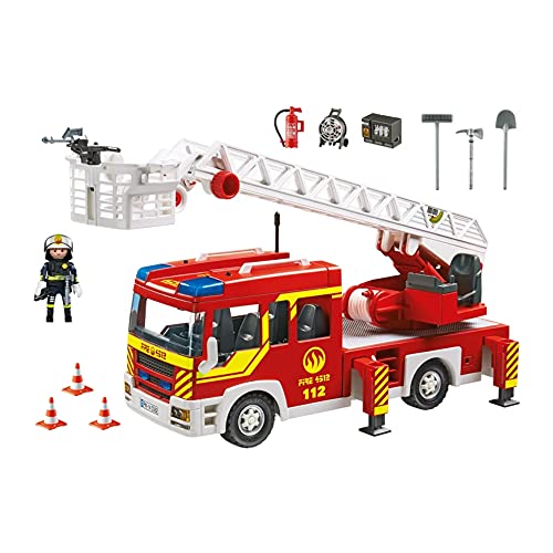 Playmobil City Action Ladder Unit with Lights and Sound vehículo de juguete - Vehículos de juguete (Multicolor, 5 año(s), 10 año(s), 130 mm, 390 mm, 170 mm)