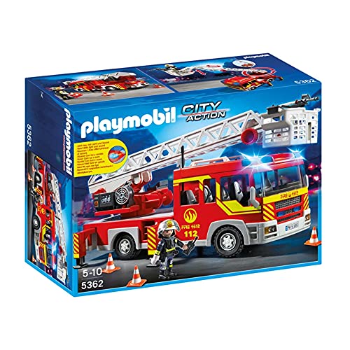 Playmobil City Action Ladder Unit with Lights and Sound vehículo de juguete - Vehículos de juguete (Multicolor, 5 año(s), 10 año(s), 130 mm, 390 mm, 170 mm)