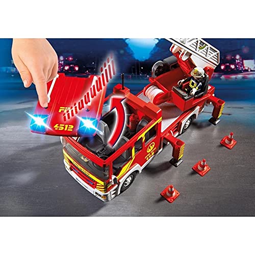 Playmobil City Action Ladder Unit with Lights and Sound vehículo de juguete - Vehículos de juguete (Multicolor, 5 año(s), 10 año(s), 130 mm, 390 mm, 170 mm)