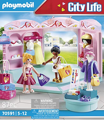 PLAYMOBIL City Life 70591Tienda de Moda, Para niños de 5 a 12 años