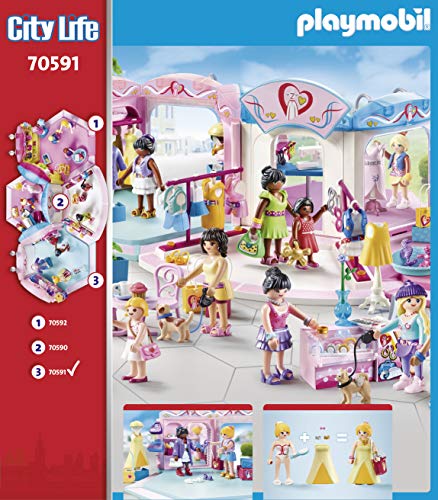 PLAYMOBIL City Life 70591Tienda de Moda, Para niños de 5 a 12 años