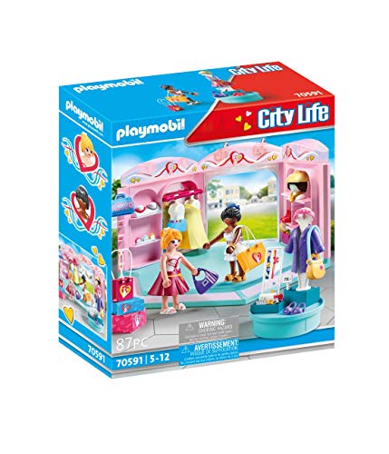 PLAYMOBIL City Life 70591Tienda de Moda, Para niños de 5 a 12 años