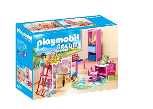 PLAYMOBIL City Life Casa Moderna, con Efectos de Luces y Sonido, a Partir de 4 Años (9266) + City Life Habitación Infantil, a Partir de 4 Años (9270)