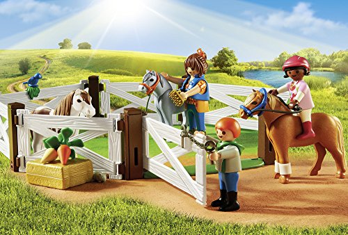 PLAYMOBIL Country Granja de Ponis con Muchos Animales y Pajar, A Partir de 4 años (6927) + Granja de Ponis Playmobil Playset (6948)