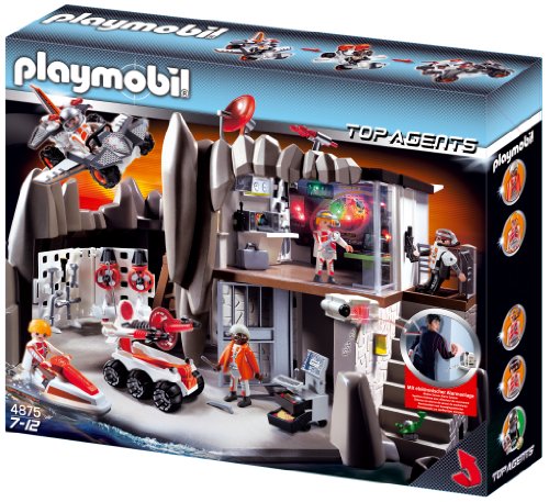 Playmobil - Cuartel General de Agentes Secretos con Sistema de Alarma (4875)